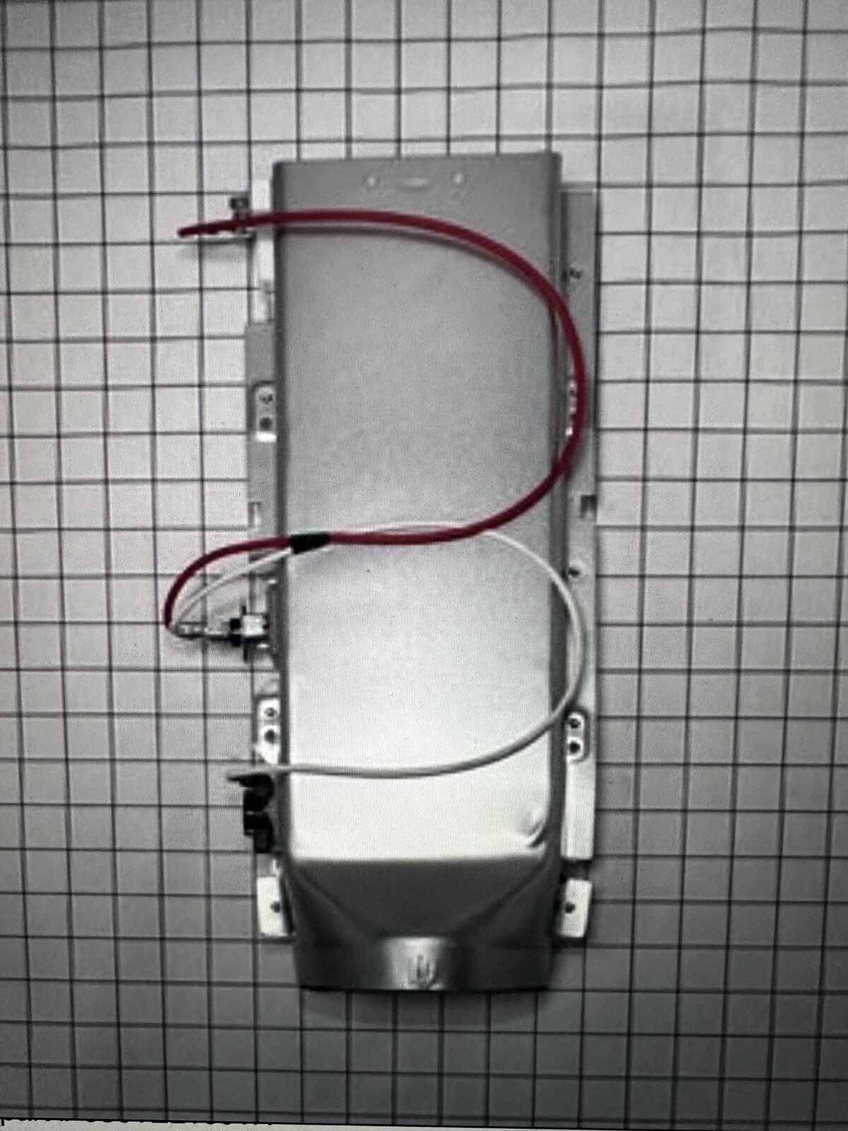 LG dryer heating element assembly with thermostats, OEM part 5301EL1001J